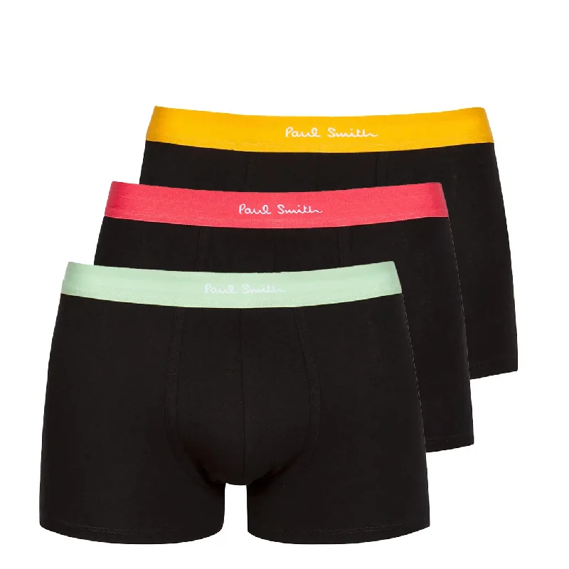 Paul Smith Mixed Boxer Briefs Three Pack Brght Bnd Black