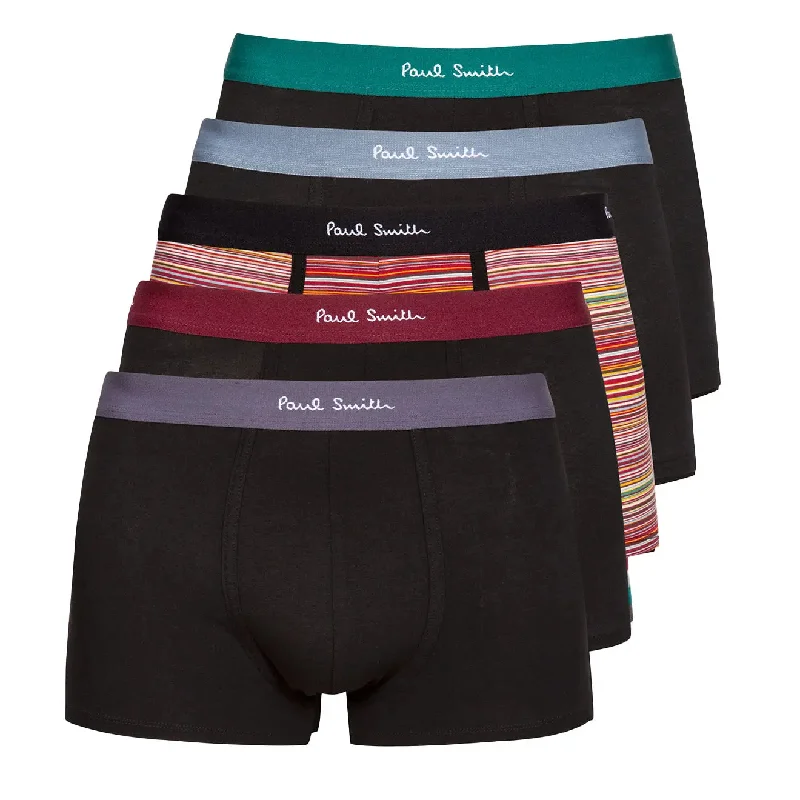 Paul Smith Trunk 5 Pack Black Sign Black