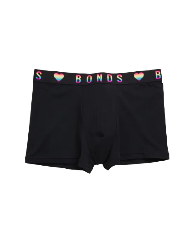 1 x Bonds Mens Guyfront Pride Trunks Underwear Undies Black