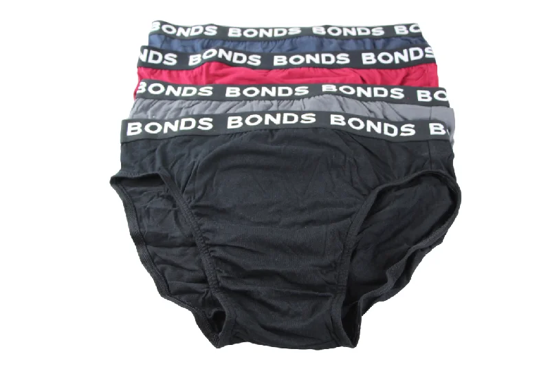 16 Pairs X Bonds Mens Hipster Briefs Multicoloured With Black Band As1