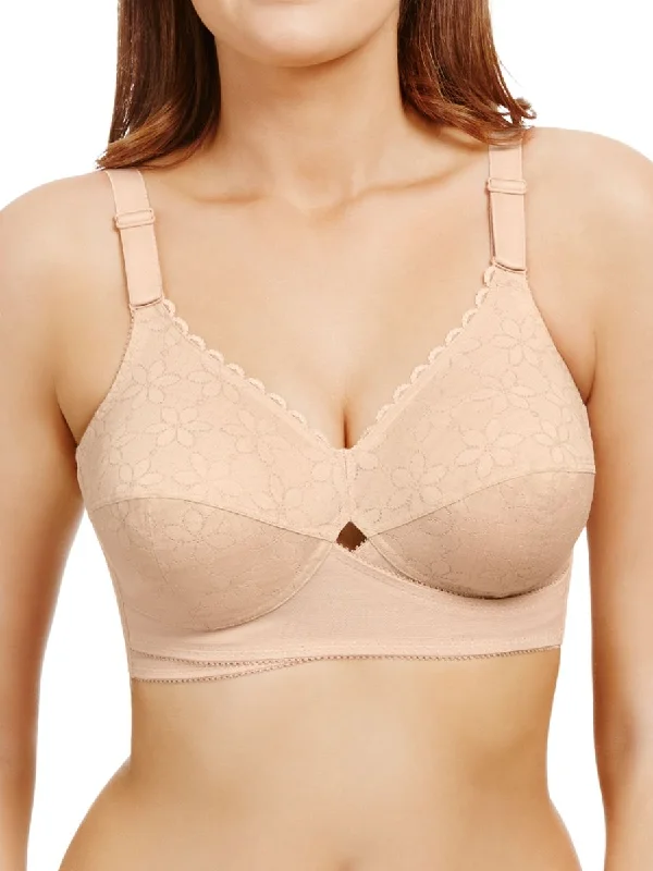 Classic Non Wired Total Support Bra - Nude