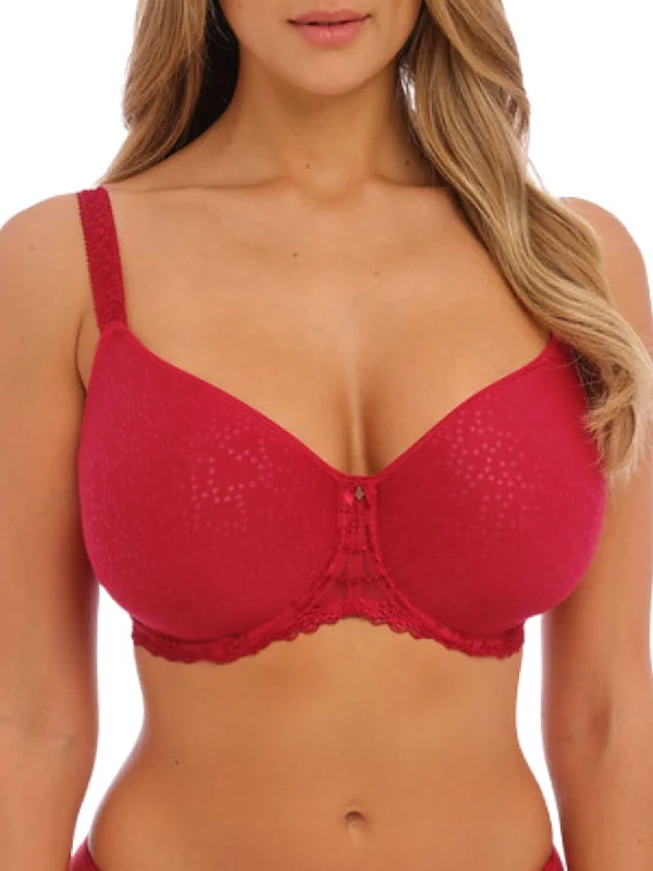 Ana Moulded Spacer Bra - Red