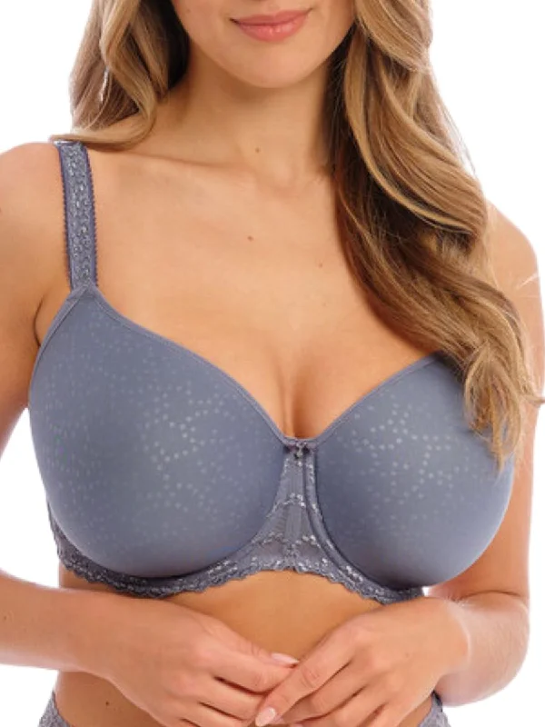 Ana Moulded Spacer Bra - Steel Blue