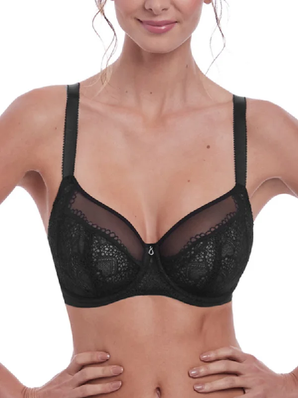 Twilight Side Support Bra - Black