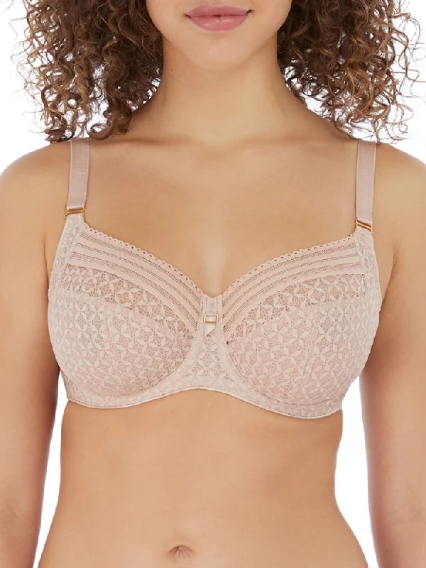 Viva Lace Side Support Bra - Lace Natural Beige