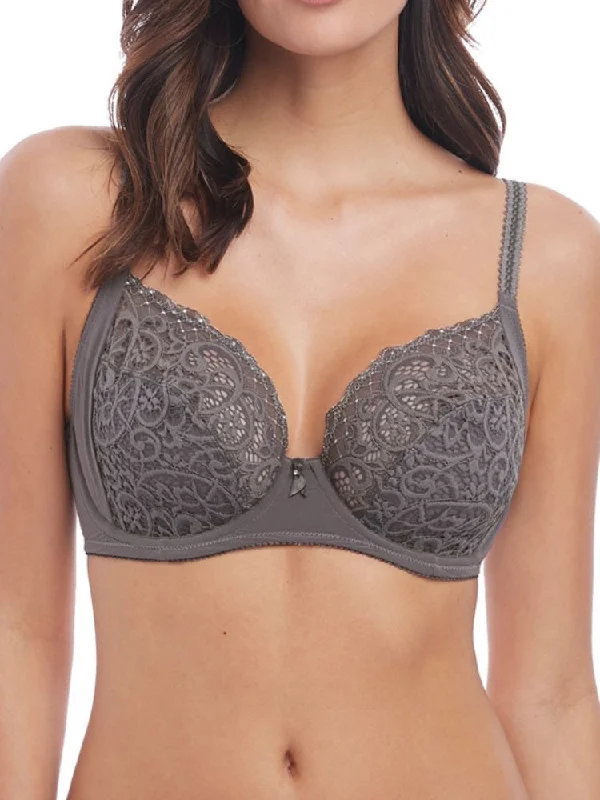 Lace Essentiel Fuller Figure Bra - Soft Grey