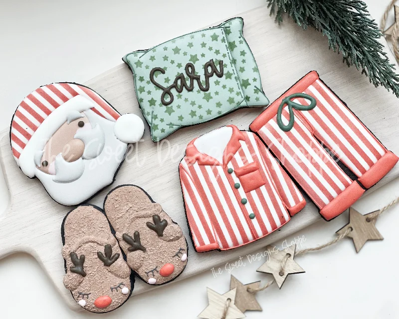 Santa's Sleeping Accessories Set - Cookie Cutters - Set of 5