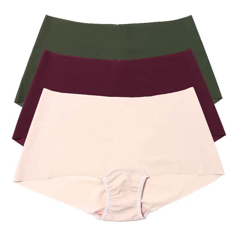 3-Pack Breathesoft Boyshort | Dried Cherry/Dandelion/Pine Tree