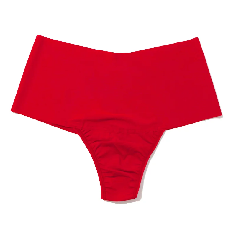 Breathesft Hi-Rise Thong | Crimson