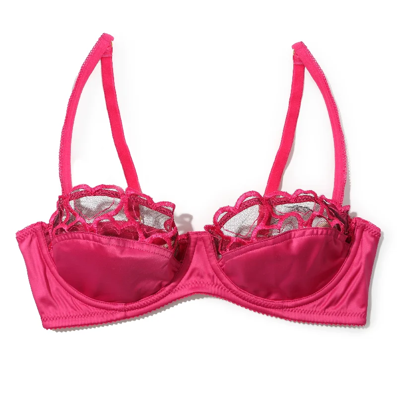 I Heart You Bra | Black/Pink