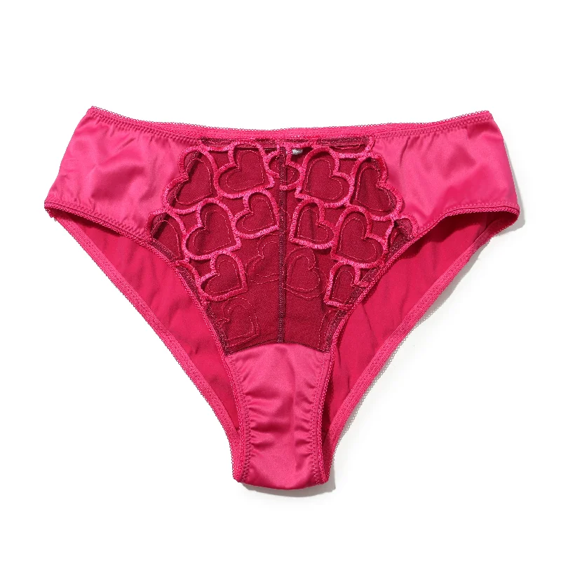 I Heart You Brief | Black/Pink