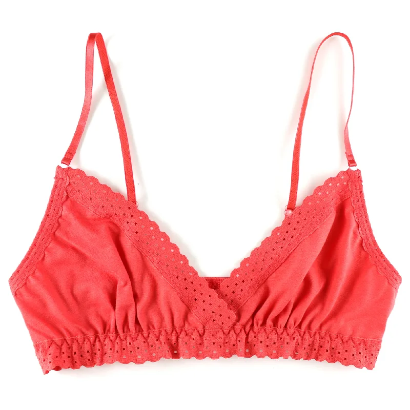 Organic Cotton Bralette | Pink Grapefruit