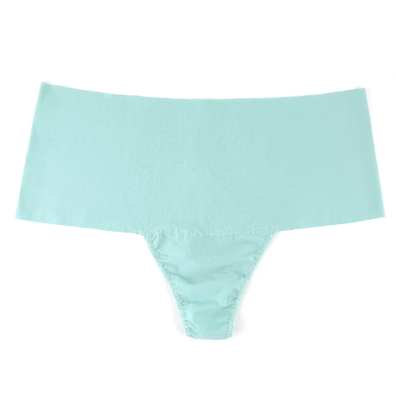 Plus Size Breathesft Hi-Rise Thong | Eucalyptus Green