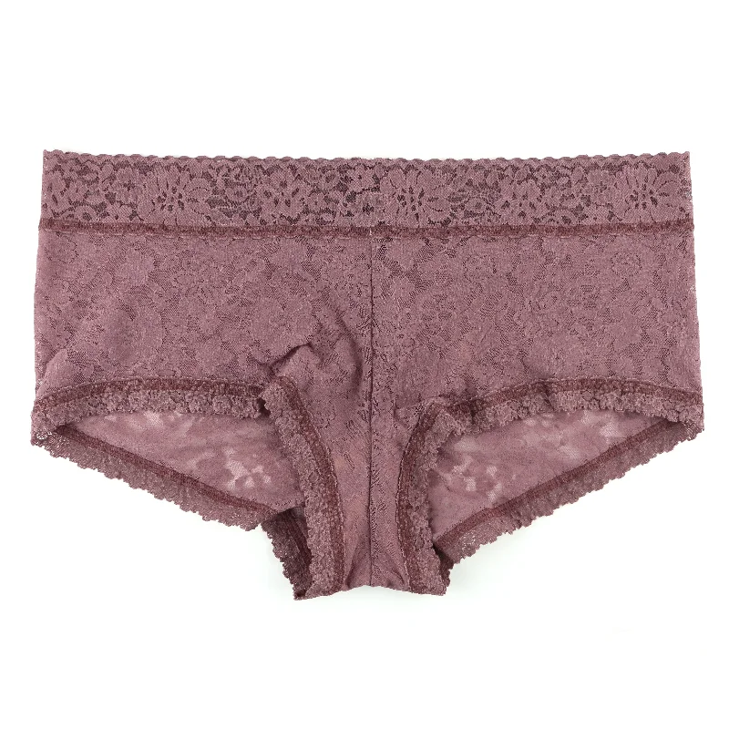 Plus Size Daily Lace Boyshort | Allspice Brown