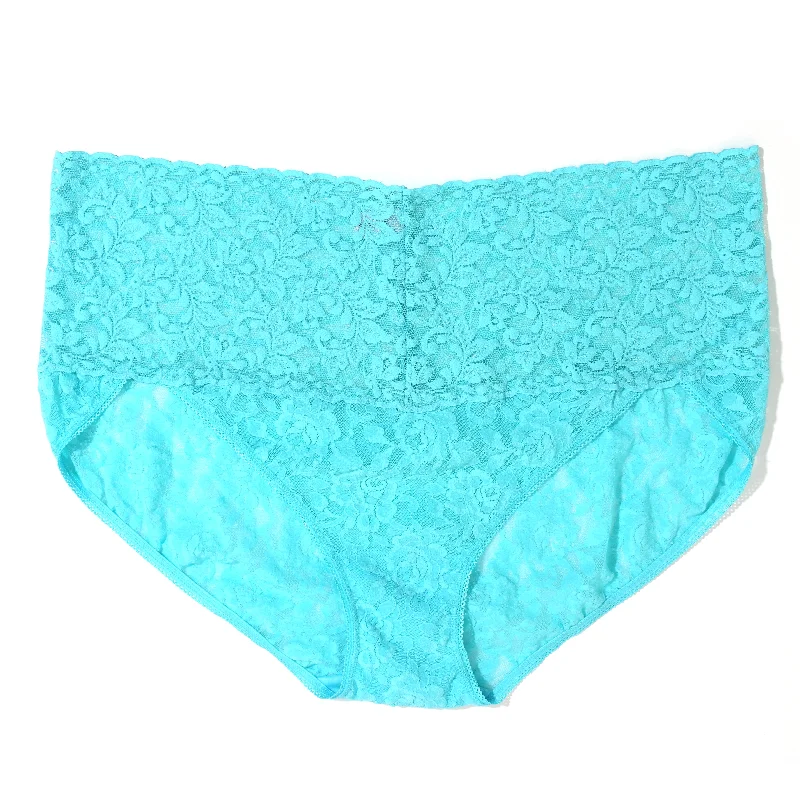 Plus Size Retro V-Kini | Aquatic Blue