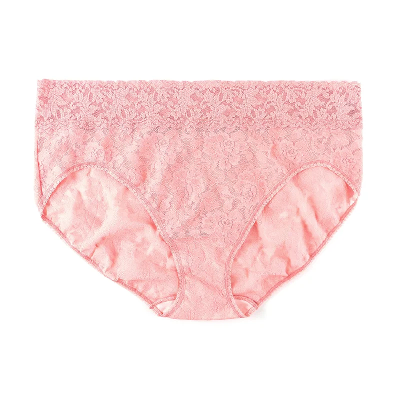 Plus Size Signature Lace French Brief | Rosita Pink