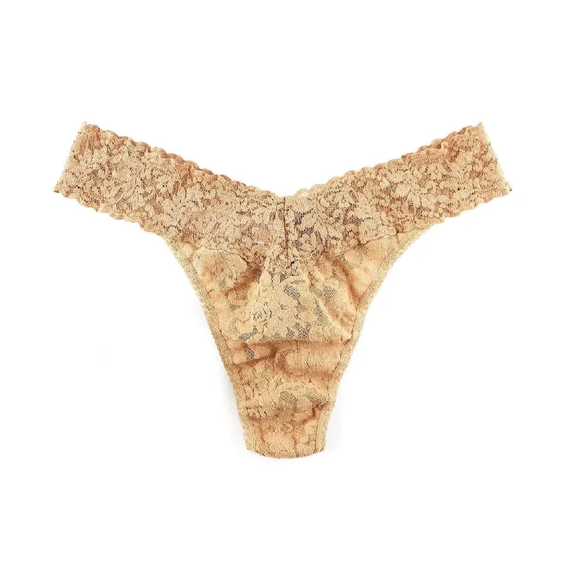 Plus Size Signature Lace Original Rise Thong | Honey