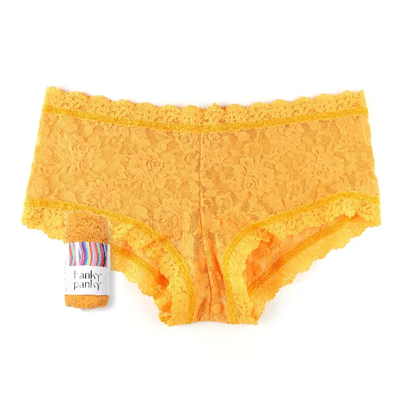 Signature Lace Boyshort | Ginger Shot (Orange)