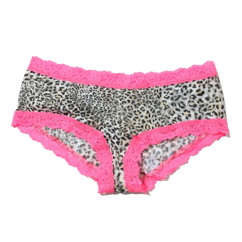 Signature Lace Boyshort | Jaguar/Sizzle Pink