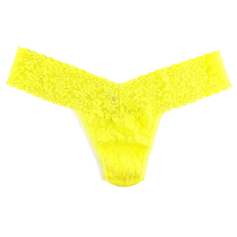 Signature Lace Low Rise Thong | Sunny Day