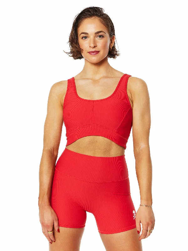 ALL FENIX | Eco Rib Contour Bra | Red