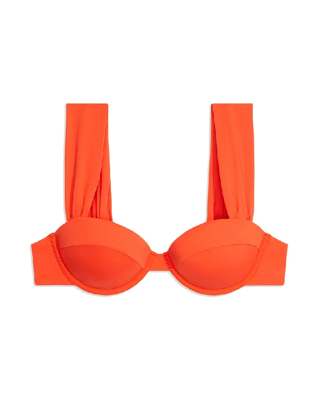 Claudia Bikini Top | Spicy Orange