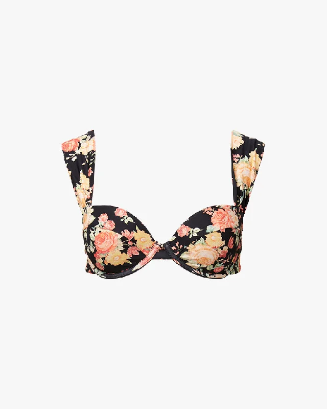 Claudia Golden Hour Bikini Top | Black