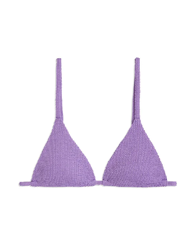 Cooper Spongie Seersucker Bikini Top | Amethyst