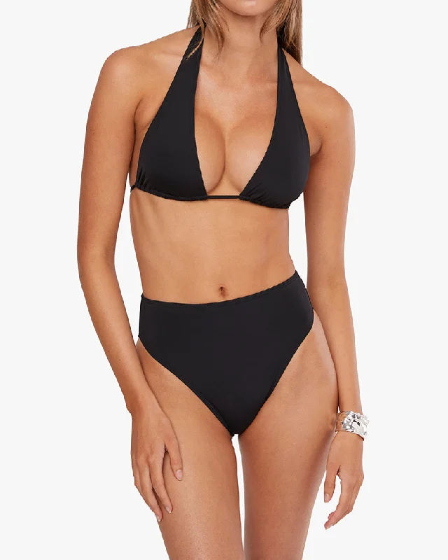 Halter Bikini Top | Black (V2)