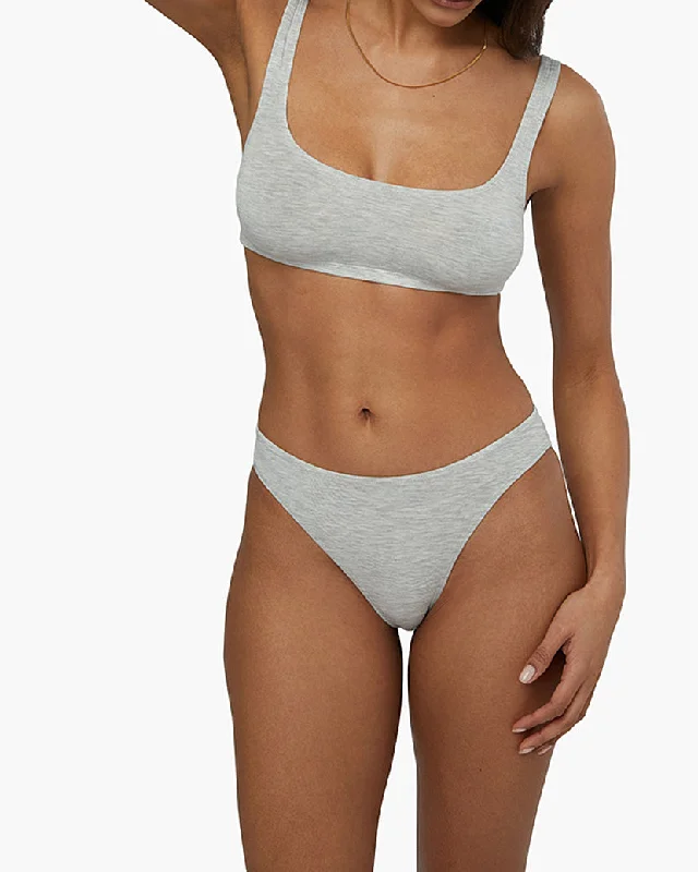 Scoop Bra | Heather Grey (V3)