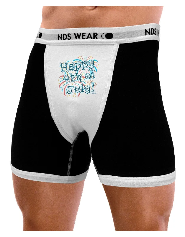 Happy 4th of July - Fireworks Design Mens Boxer Brief Underwear