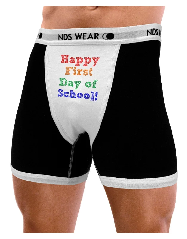 Happy First Day of School Mens Boxer Brief Underwear