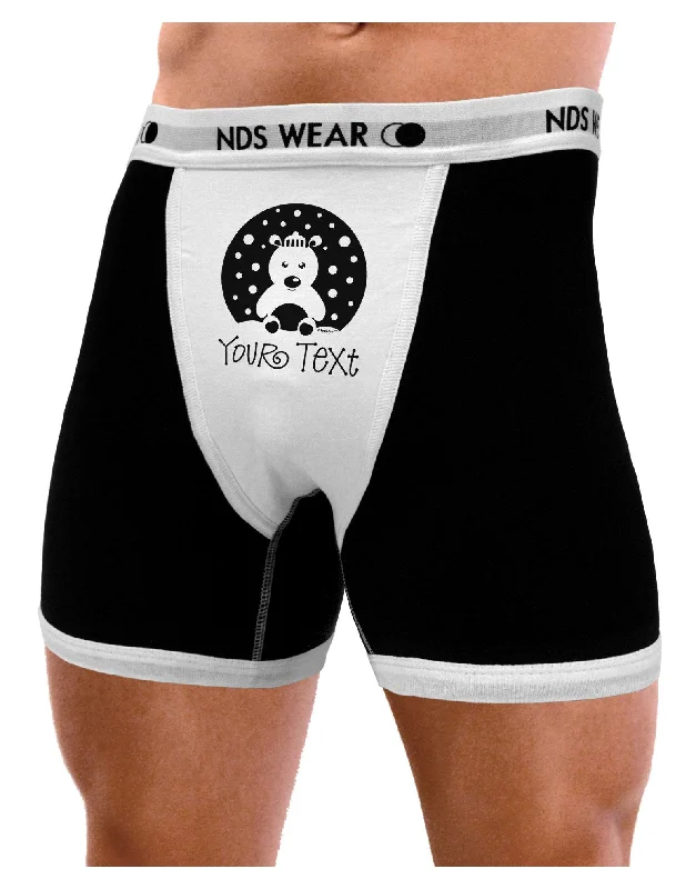 Personalized Matching Polar Bear Family Design - Your Text Mens Boxer Brief Underwear