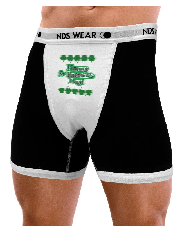 Seeing Double St. Patrick's Day Mens Boxer Brief Underwear