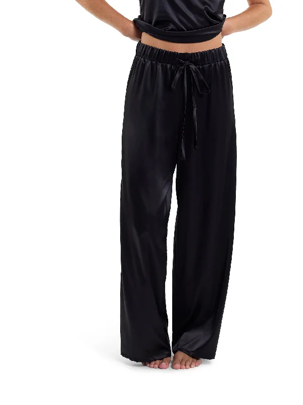 Satin Sleep Pant Black