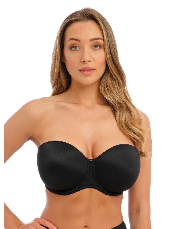 Black Aura Moulded Strapless Bra