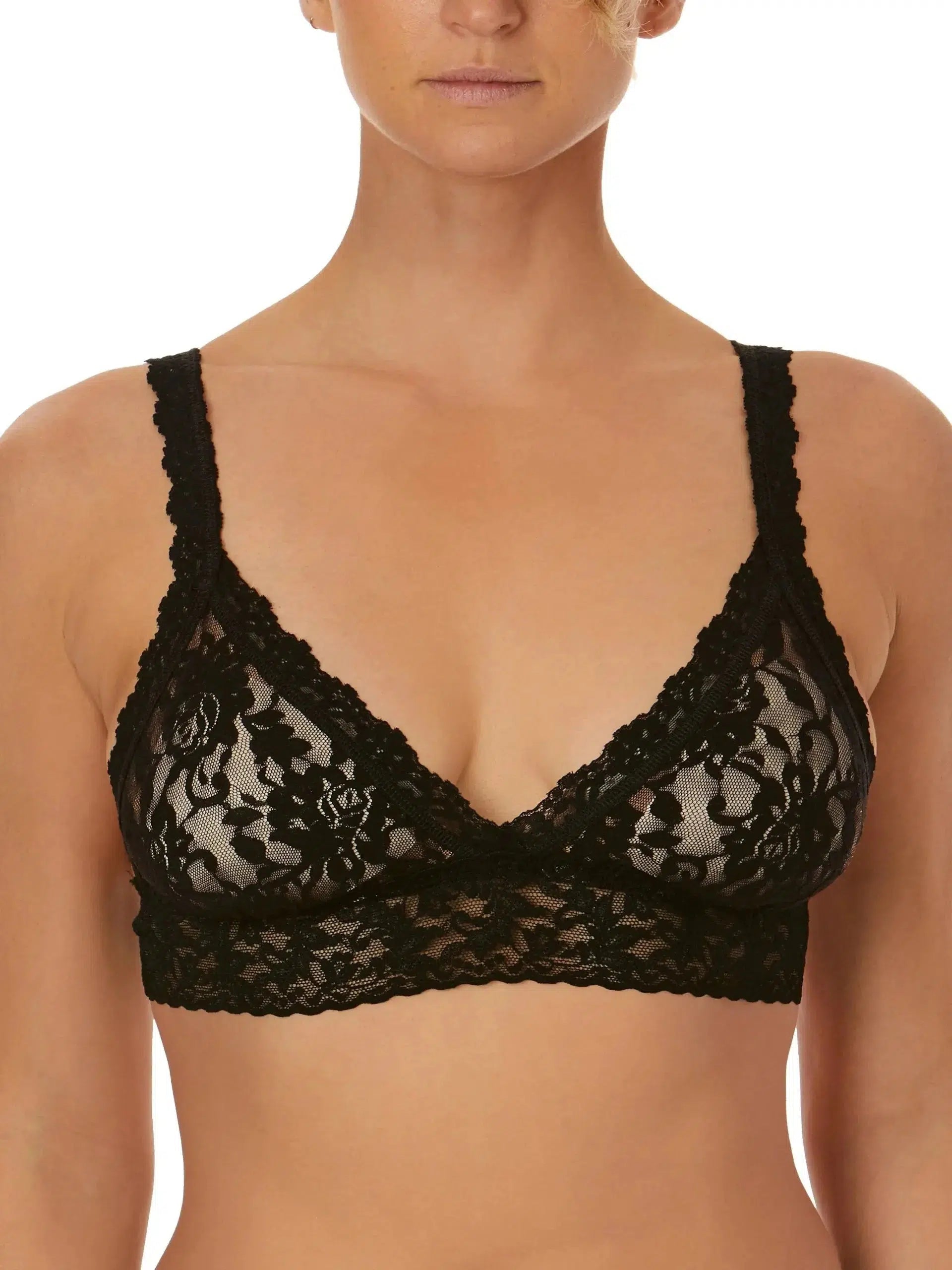 Black Signature Lace Padded Bralette