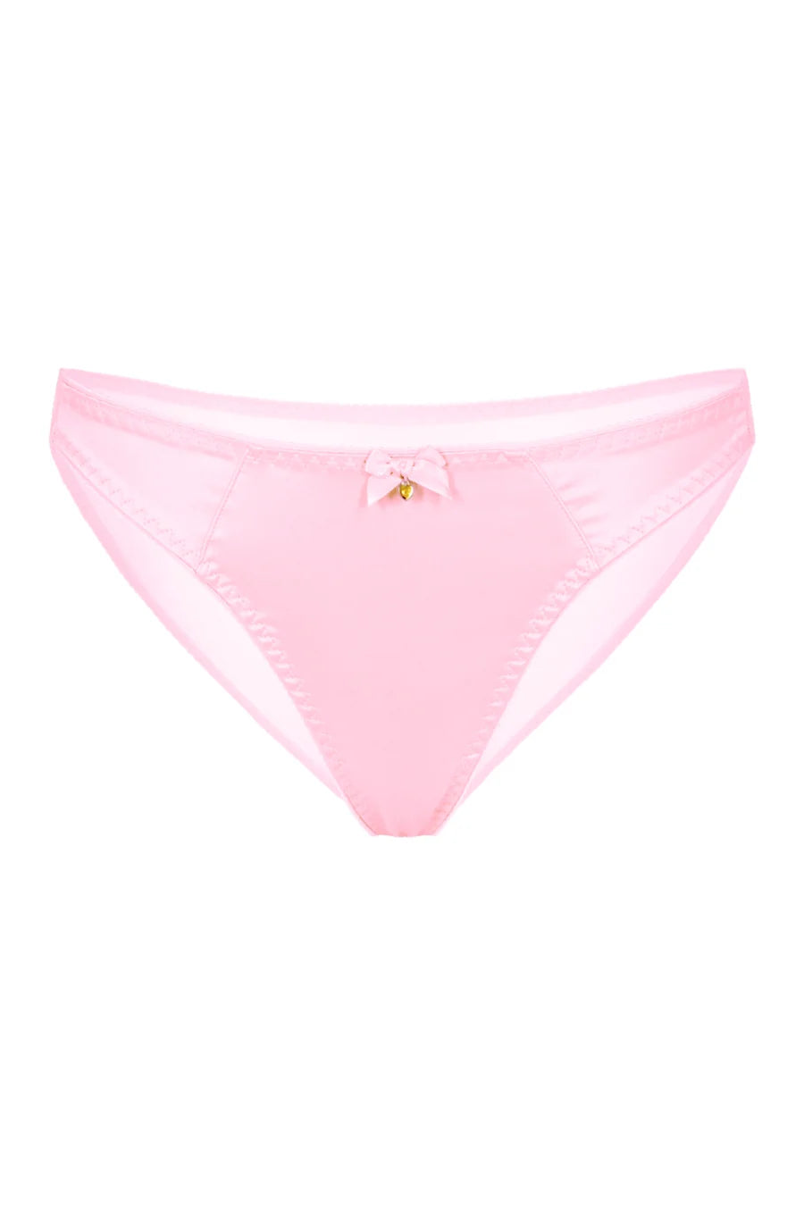 Chouchou Intimates Audrey Satin & Sheer Bikini Brief | Ballet Slipper