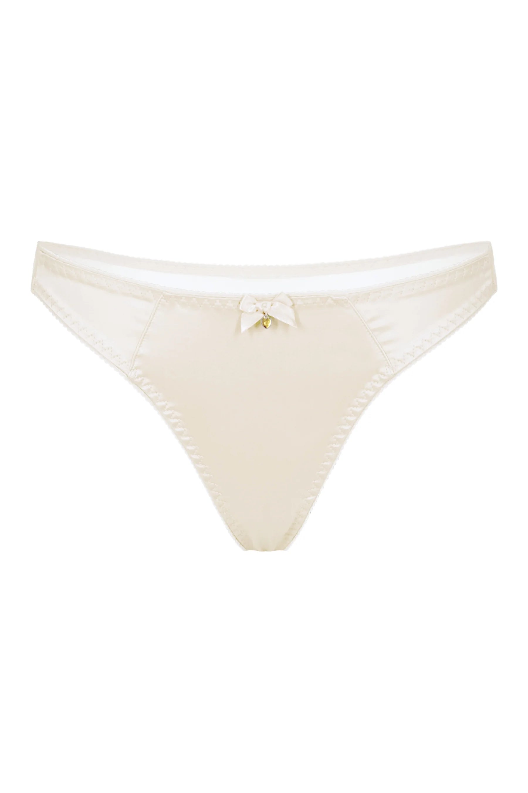 Chouchou Intimates Audrey Soft Satin G-String | Ivory