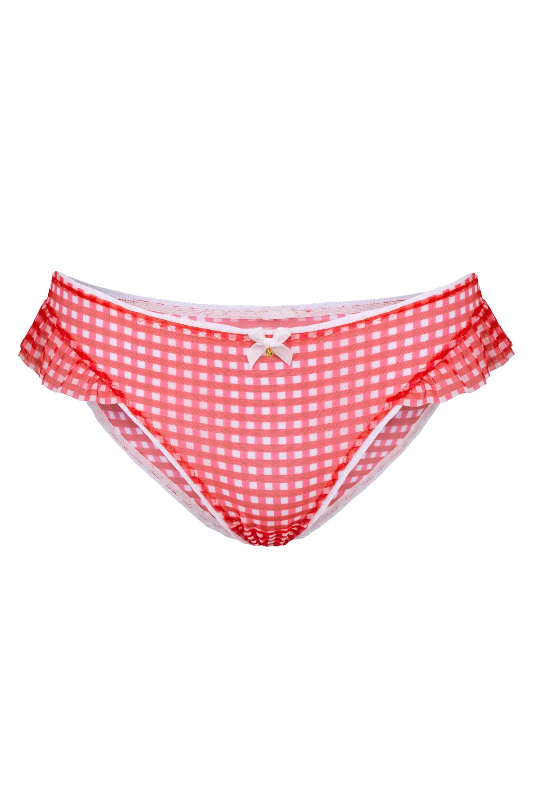 Chouchou Intimates Eva Bikini Brief | Gingham red