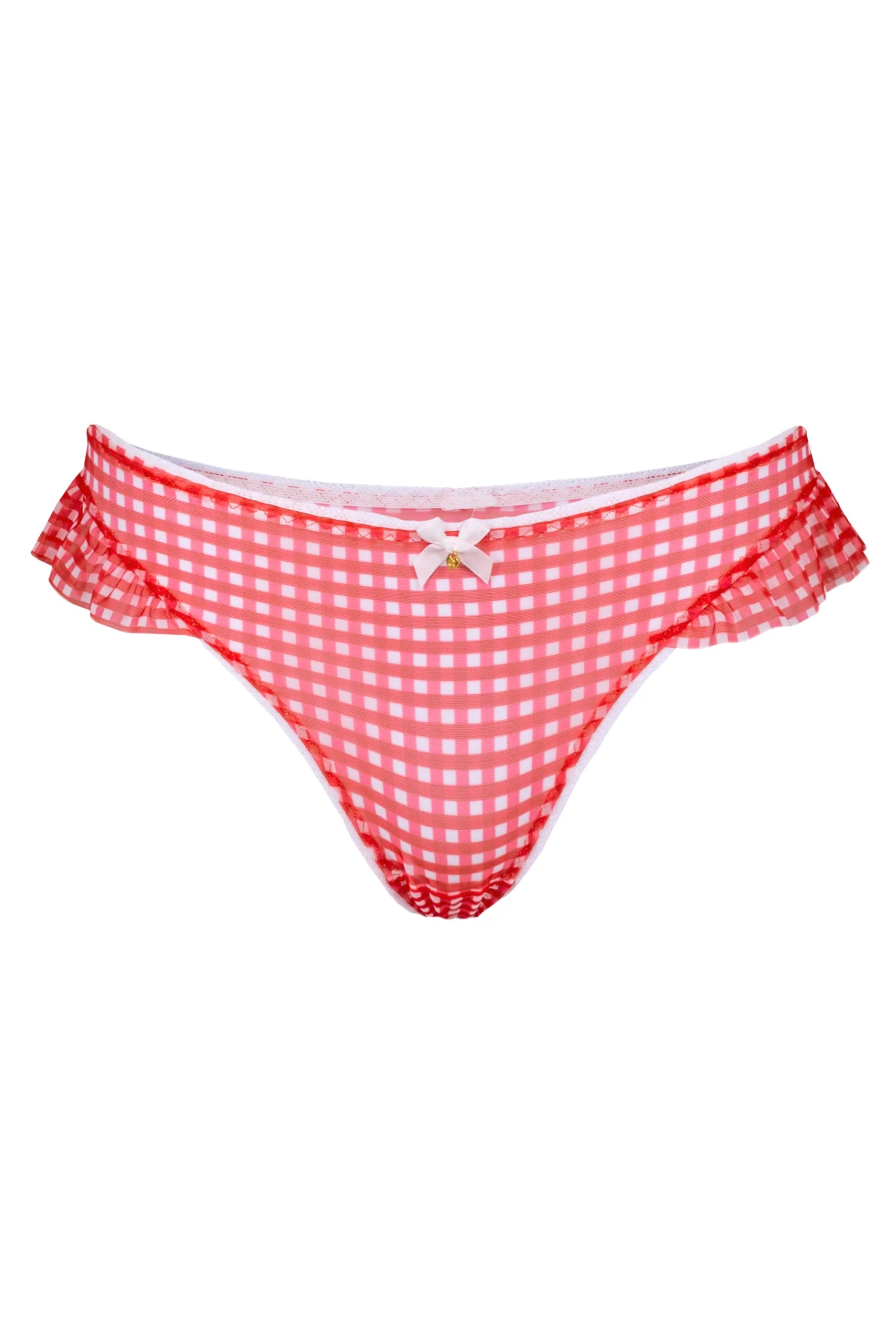 Chouchou Intimates Eva G-String | Gingham red