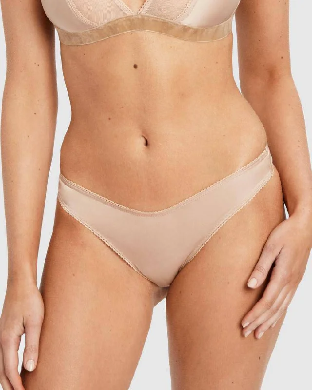 Saturday The Label Dahlia Sheer Mesh G-String | Gold