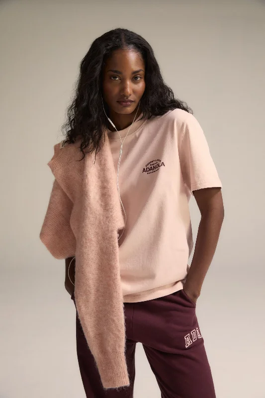 Everyday Classics Oversized Short Sleeve T-shirt - Blush Pink