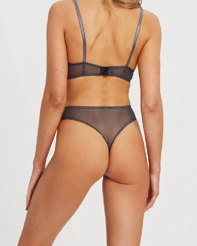 Saturday The Label Goddess Mesh G-String | Grey