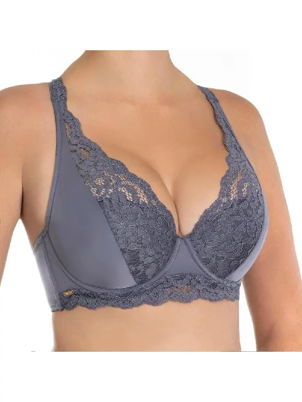 Grey Cotton Ella Semi Soft Bra