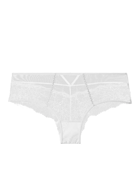 JANET Plus White Lace Boyshort Panties