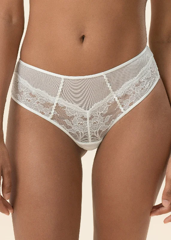 JANET White Lace Boyshort Panties