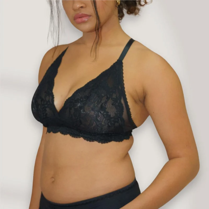 Lacey Everyday Wireless Bra in Black