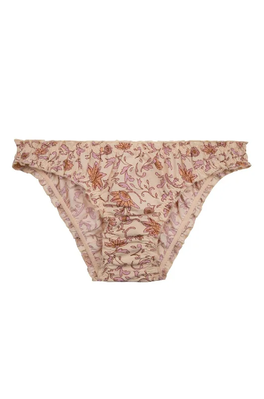 Love Stories Lola Brief | Batik Floral Mauve Print