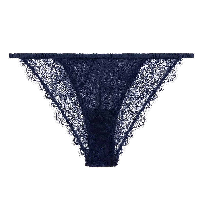 Love Stories Wild Rose Lace Briefs | Dark Blue